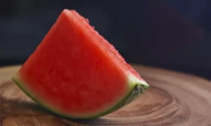 Watermelon on wood